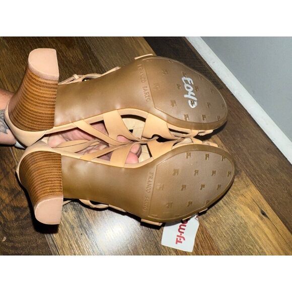NWT Franco Sarto Kelli Tan Strappy Heels Size 7.5 - Picture 12 of 16